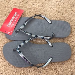 Havaianas - Grey Studded with Logo